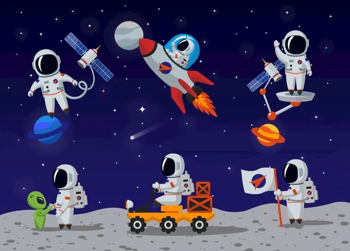 宇航员 太空人 星球 宇宙飞船图片