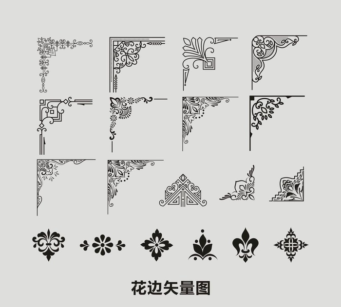 花边 边框图片cdr矢量模版下载