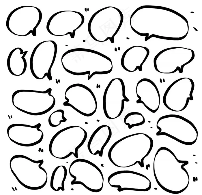 矢量对话框图片eps,ai矢量模版下载