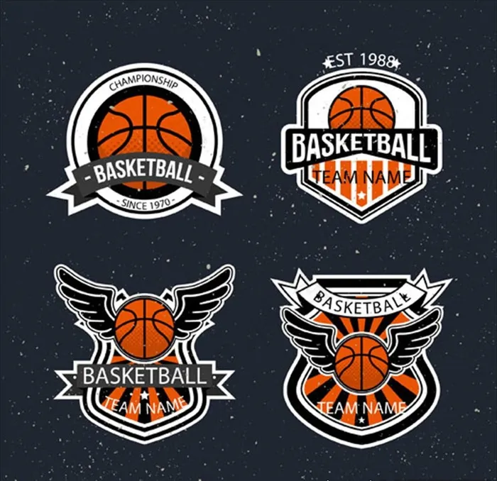 篮球比赛培训运动LOGO标志图片ai矢量模版下载