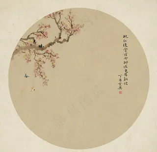 中国风工笔画背景图片