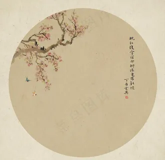 中国风工笔画背景图片 中国风工笔画背景图片