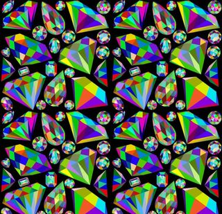 彩色钻石无缝背景图片