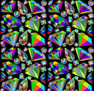 彩色钻石无缝背景图片