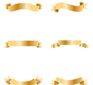 金色丝带图片