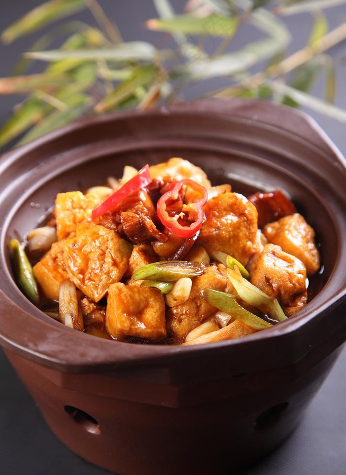 豆腐烧肉图片