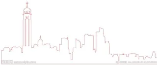 重庆 解放碑 线描图片