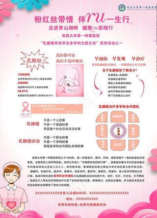 乳腺癌海报图片