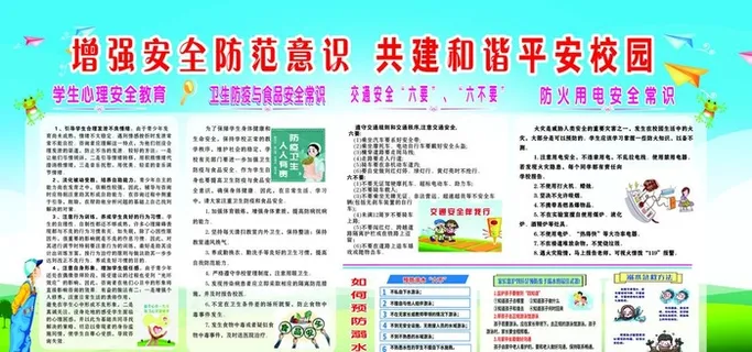 校园安全宣传栏图片