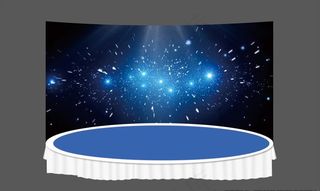炫酷LED圆形舞台效果图图片