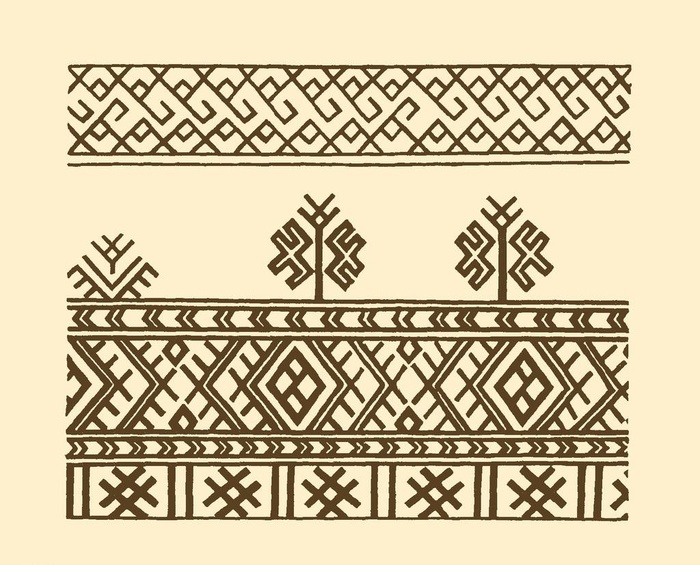 瑶族织花图案图片