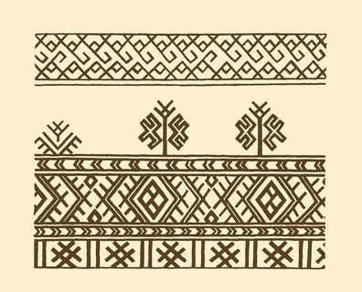 瑶族织花图案图片
