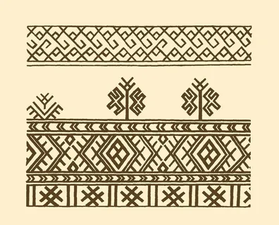 瑶族织花图案图片