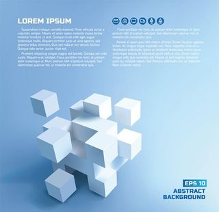 立体方块时尚背景图片