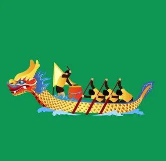 手绘端午赛龙舟图片 手绘端午赛龙舟图片