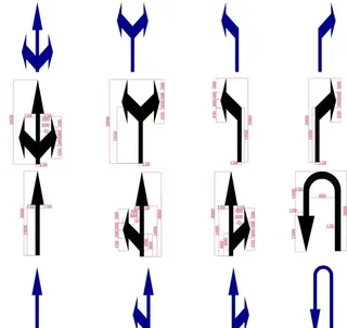 国标 道路标线 箭头图片