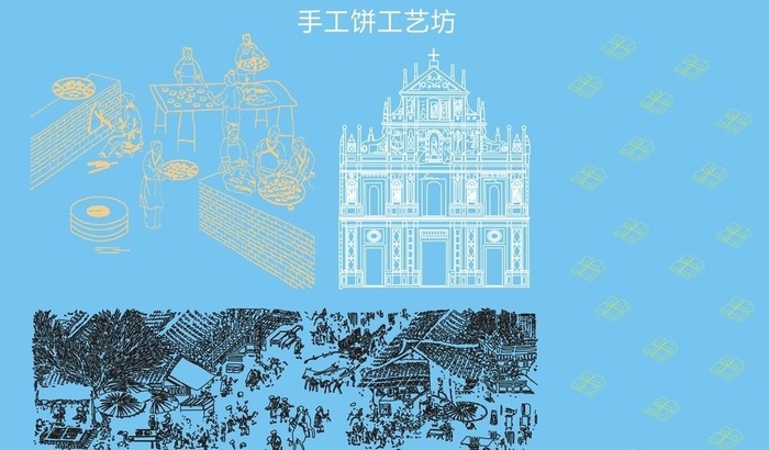 做饼手工作坊图片cdr矢量模版下载