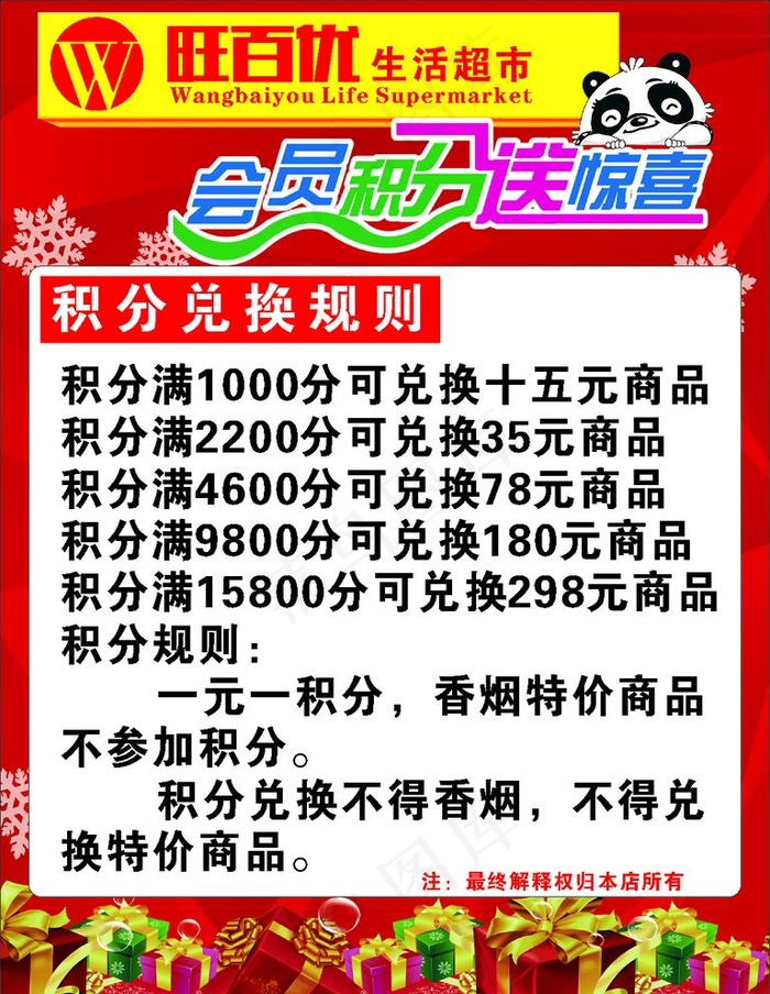 旺百优会员图片cdr矢量模版下载