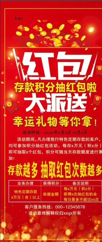 银行活动展架图片psd模版下载