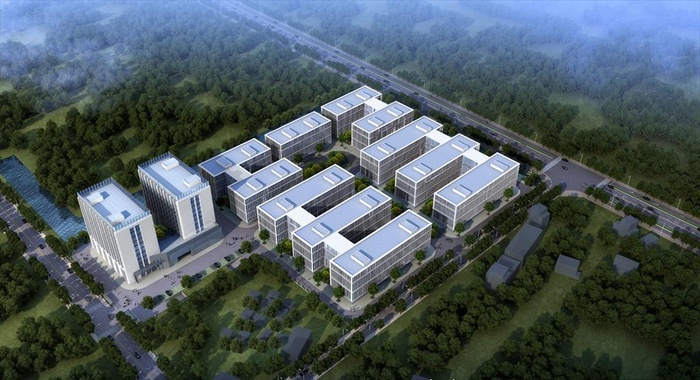 厂房工业园区园区鸟瞰图片