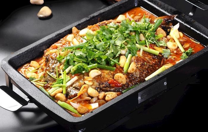 蒜香味烤鱼图片