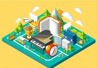 双11双12天猫2.5D插画图图片