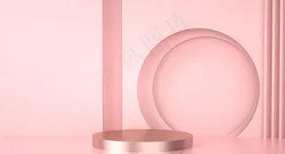 极简金属背景基座图片