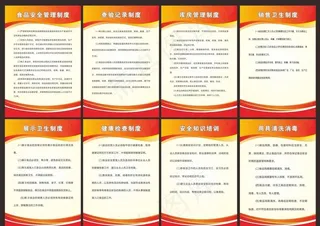 食品制度牌图片