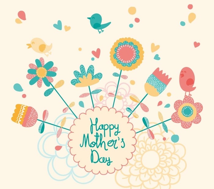 母亲节花卉贺卡图片
