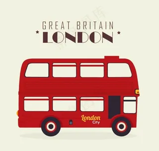 伦敦双层巴士图片