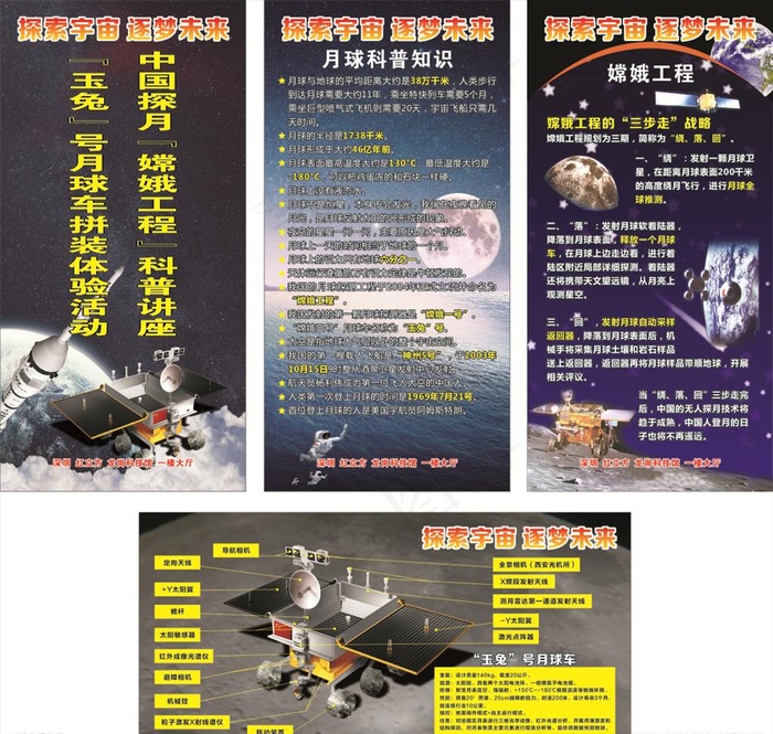 探索宇宙 逐梦未来图片cdr矢量模版下载