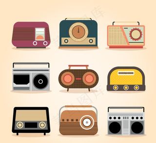 复古收音机图片