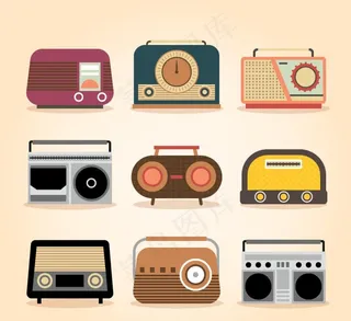 复古收音机图片