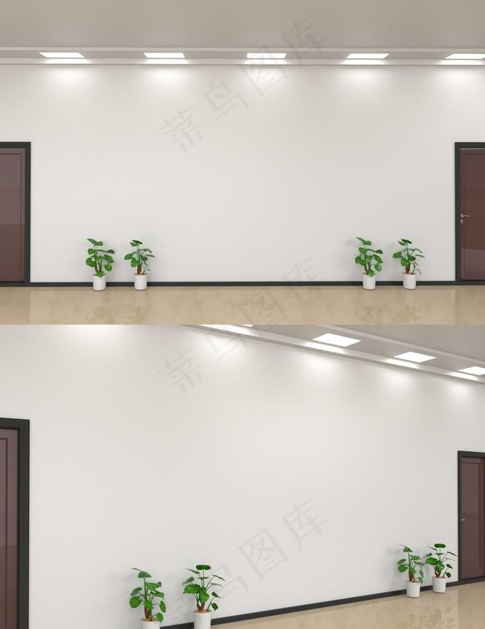 文化墙样机 效果图 空白墙图片