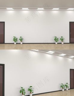 文化墙样机 效果图 空白墙图片