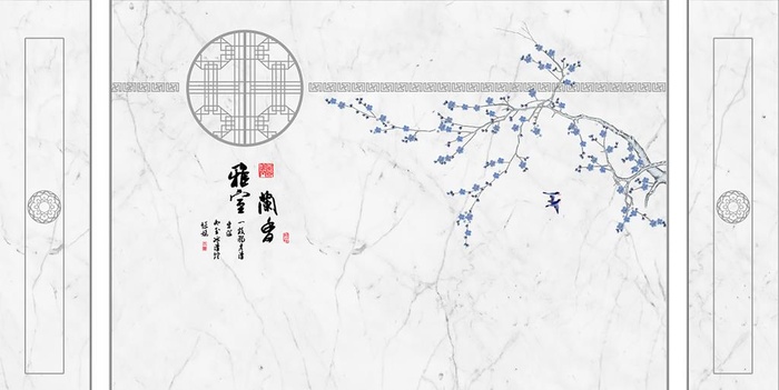 新中式电视墙图片(12756x6803)