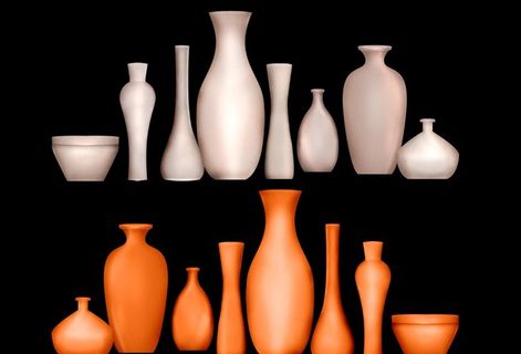 婚礼陶罐容器道具婚礼素材图片