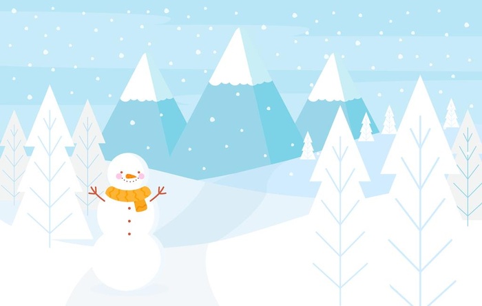 冰雪背景图片ai矢量模版下载