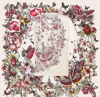 蝴蝶 方巾 大牌图片