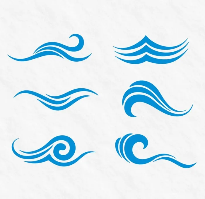 浪花 水波纹图片cdr矢量模版下载