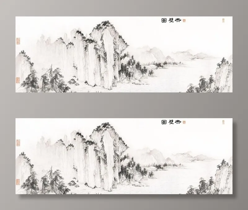 陶瓷电视背景墙图片(9449x3622)psd模版下载