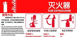 灭火器使用方法图片