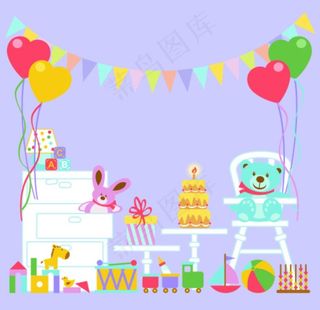 生日派对海报图片