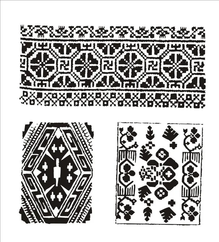 苗族 刺绣 服饰纹图片cdr矢量模版下载