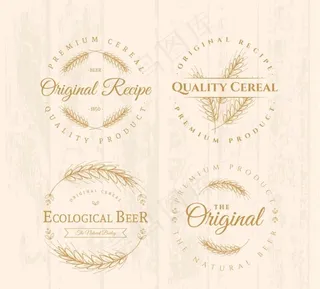 手绘啤酒标签图片