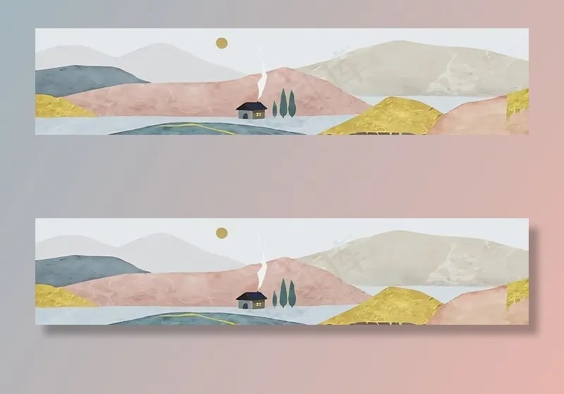 意境山水画图片