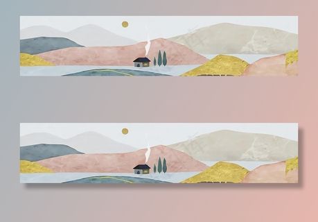 意境山水画图片