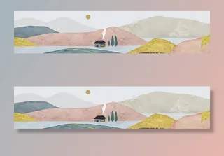 意境山水画图片