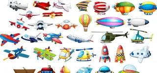 各种飞机矢量图片