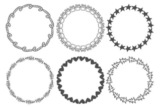 花边 花圈图案图片